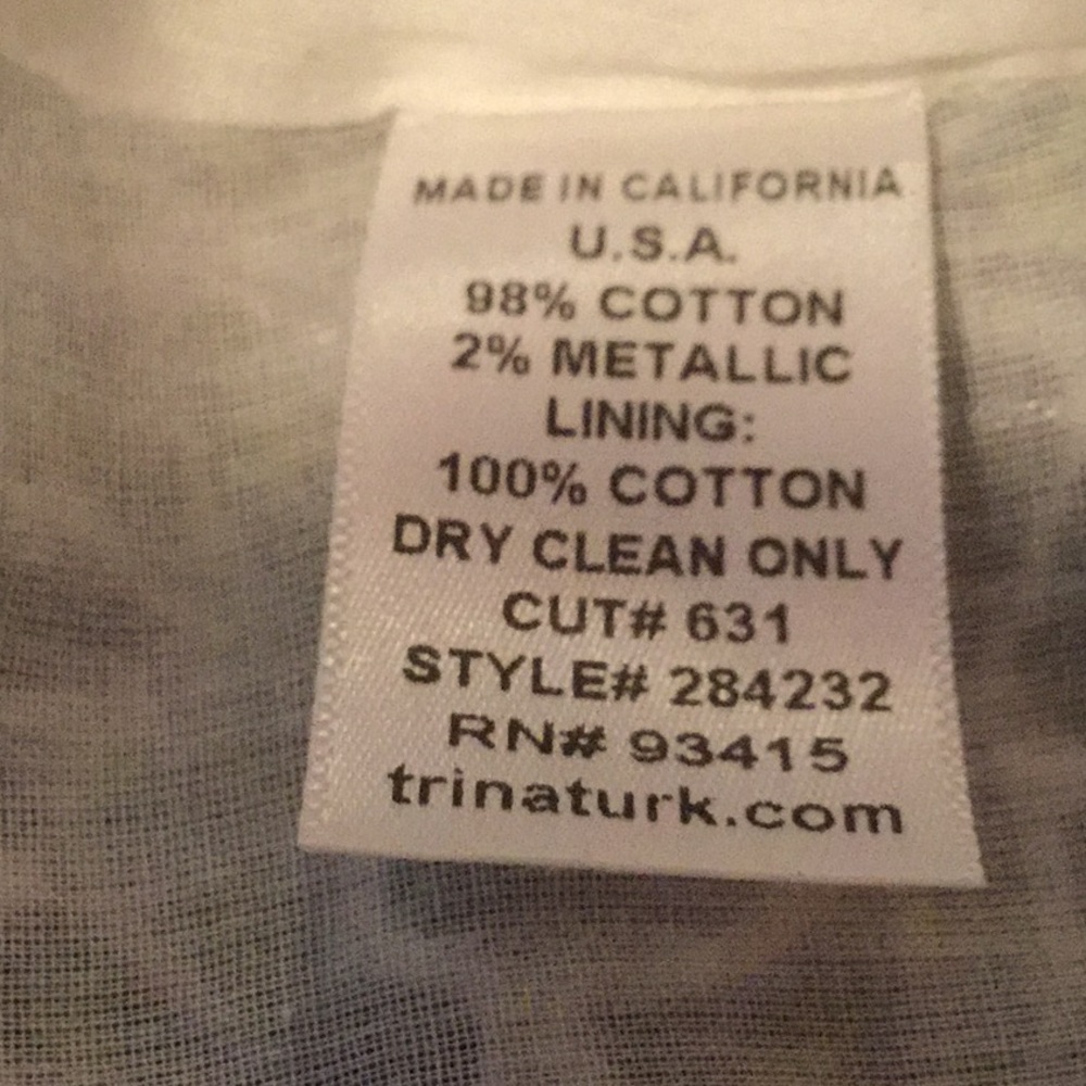 Trina Turk cotton spaghetti strap dress - Picture 7 of 7